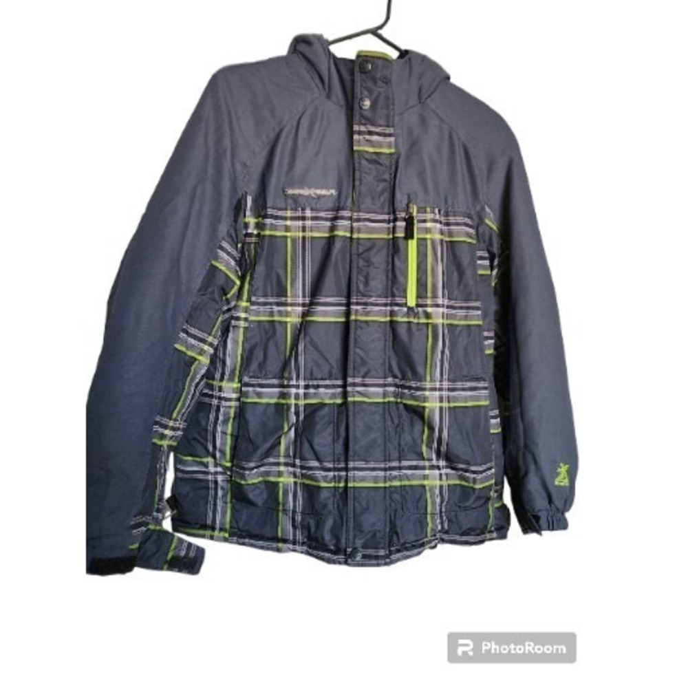 Zero X Posur Hoodie‎ Puffer Jacket Size 14-16 Trim Zip Dawn Deta